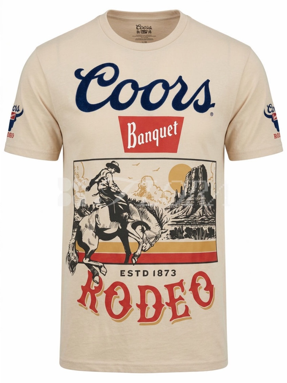 Coors embroider Banquet Rodeo Graphic Tee - Beige - Picture 3 of 4
